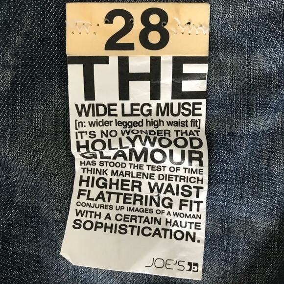Joe's Jeans Wide Leg Muse High Waisted 28 EUC - Picture 5 of 6